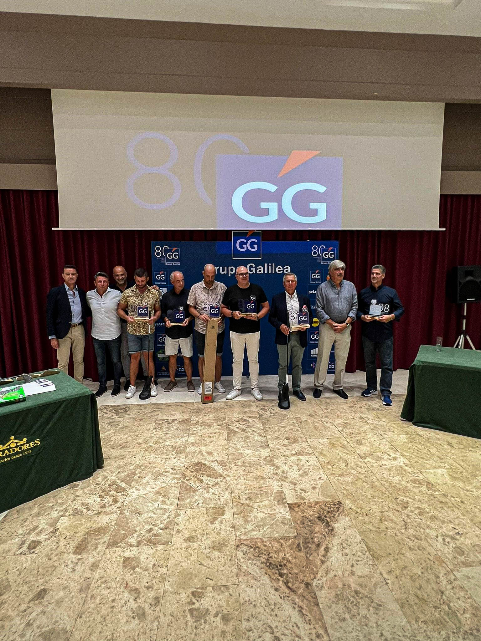 Entrega de premios del Torneo de Golf por el 80º aniversario